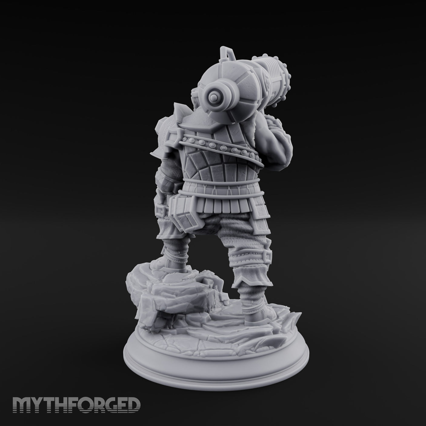 Shouldering the Big Gun Dwarf Cannoneer