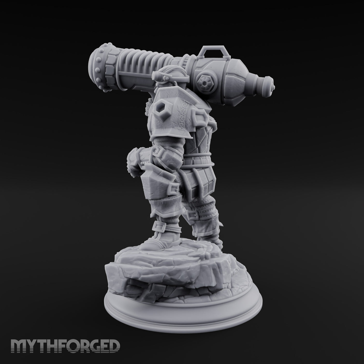 Shouldering the Big Gun Dwarf Cannoneer