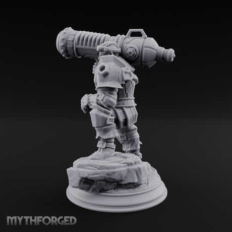 Shouldering the Big Gun Dwarf Cannoneer