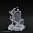 Root-Clutched Skull-Crowned Gravestone Miniature for Dungeons and Dragons, Pathfinder or other TTRPGs