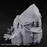 Rope-Bound Leaf-Cradled Sacred Standing Stone Altar gallery 6