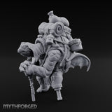 Rope-Bound Pack-Laden Tortle Traveller Miniature for Dungeons and Dragons, Pathfinder or other TTRPGs