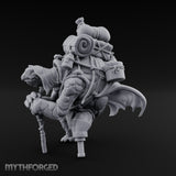 Rope-Bound Pack-Laden Tortle Traveller Miniature for Dungeons and Dragons, Pathfinder or other TTRPGs