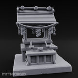 Rope-Draped Offering-Bowled Japanese Wayside Shrine gallery 1