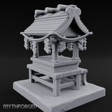 Rope-Draped Offering-Bowled Japanese Wayside Shrine gallery 4