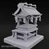 Rope-Draped Offering-Bowled Japanese Wayside Shrine gallery 6