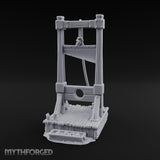 Rope-Hung Plank-Platformed Guillotine Execution Block Miniature for Dungeons and Dragons, Pathfinder or other TTRPGs
