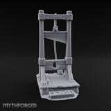 Rope-Hung Plank-Platformed Guillotine Execution Block Miniature for Dungeons and Dragons, Pathfinder or other TTRPGs