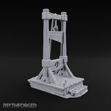 Rope-Hung Plank-Platformed Guillotine Execution Block Miniature for Dungeons and Dragons, Pathfinder or other TTRPGs