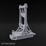 Rope-Hung Plank-Platformed Guillotine Execution Block Miniature for Dungeons and Dragons, Pathfinder or other TTRPGs