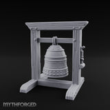 Rope-Hung Rivet-Studded Temple Bell Stand gallery 1