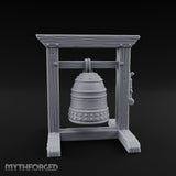 Rope-Hung Rivet-Studded Temple Bell Stand gallery 2