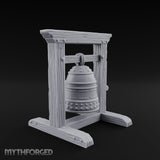 Rope-Hung Rivet-Studded Temple Bell Stand gallery 3