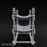 Rope-Knotted Double Hammock Miniature for Dungeons and Dragons, Pathfinder or other TTRPGs
