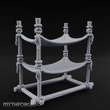 Rope-Knotted Double Hammock Miniature for Dungeons and Dragons, Pathfinder or other TTRPGs