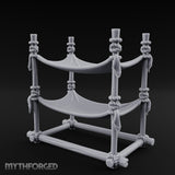 Rope-Knotted Double Hammock Miniature for Dungeons and Dragons, Pathfinder or other TTRPGs