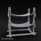 Rope-Knotted Double Hammock Miniature for Dungeons and Dragons, Pathfinder or other TTRPGs