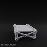 Rope-Lashed Cross-Braced Pirate Rope Bed Miniature for Dungeons and Dragons, Pathfinder or other TTRPGs