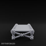 Rope-Lashed Cross-Braced Pirate Rope Bed Miniature for Dungeons and Dragons, Pathfinder or other TTRPGs