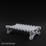 Rope-Lashed Cross-Braced Pirate Rope Bed Miniature for Dungeons and Dragons, Pathfinder or other TTRPGs
