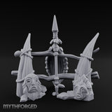 Rope-Lashed Diamond-Etched Tribal Idol Marker Scene Miniature for Dungeons and Dragons, Pathfinder or other TTRPGs