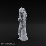 Rope-Lashed Torch-Bristling Tribal Wooden Torch Stand Miniature for Dungeons and Dragons, Pathfinder or other TTRPGs