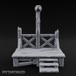 Rope-Strung Splinter-Edged Execution Scaffold Miniature for Dungeons and Dragons, Pathfinder or other TTRPGs