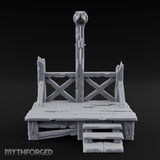 Rope-Strung Splinter-Edged Execution Scaffold Miniature for Dungeons and Dragons, Pathfinder or other TTRPGs