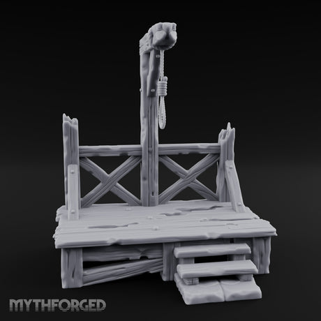 Rope-Strung Splinter-Edged Execution Scaffold Miniature for Dungeons and Dragons, Pathfinder or other TTRPGs