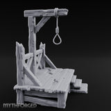 Rope-Strung Splinter-Edged Execution Scaffold Miniature for Dungeons and Dragons, Pathfinder or other TTRPGs