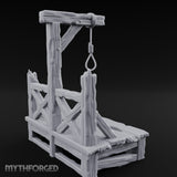 Rope-Strung Splinter-Edged Execution Scaffold Miniature for Dungeons and Dragons, Pathfinder or other TTRPGs