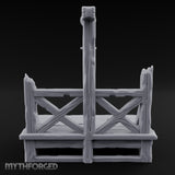 Rope-Strung Splinter-Edged Execution Scaffold Miniature for Dungeons and Dragons, Pathfinder or other TTRPGs