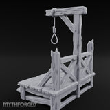 Rope-Strung Splinter-Edged Execution Scaffold Miniature for Dungeons and Dragons, Pathfinder or other TTRPGs