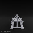 Rope-Strung Timber-Framed Hammock Miniature for Dungeons and Dragons, Pathfinder or other TTRPGs