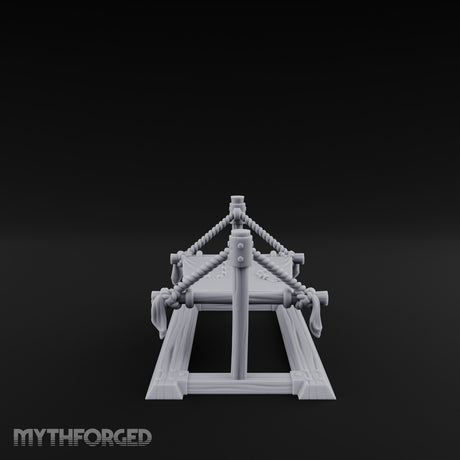 Rope-Strung Timber-Framed Hammock Miniature for Dungeons and Dragons, Pathfinder or other TTRPGs