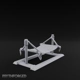 Rope-Strung Timber-Framed Hammock Miniature for Dungeons and Dragons, Pathfinder or other TTRPGs