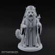 Rosary Clutching Tabaxi Cleric Miniature for Dungeons and Dragons, Pathfinder or other TTRPGs