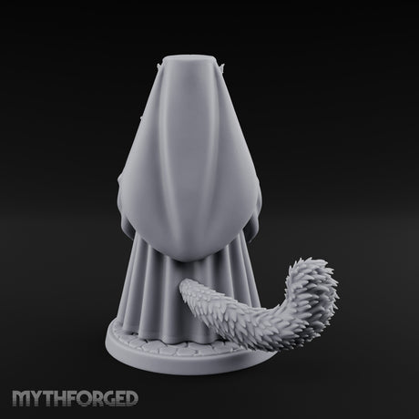 Rosary Clutching Tabaxi Cleric Miniature for Dungeons and Dragons, Pathfinder or other TTRPGs