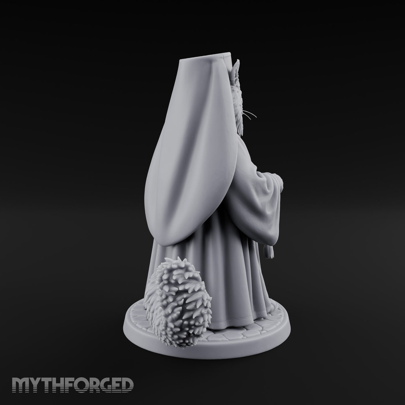 Rosary Clutching Tabaxi Cleric Miniature for Dungeons and Dragons, Pathfinder or other TTRPGs