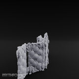 Rose-Arched Button-Tufted Noble Folding Screen Miniature for Dungeons and Dragons, Pathfinder or other TTRPGs