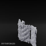 Rose-Arched Button-Tufted Noble Folding Screen Miniature for Dungeons and Dragons, Pathfinder or other TTRPGs