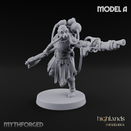 Enhanced Human Artificers Miniature for Dungeons and Dragons, Pathfinder or other TTRPGs