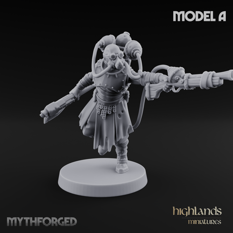 Enhanced Human Artificers Miniature for Dungeons and Dragons, Pathfinder or other TTRPGs