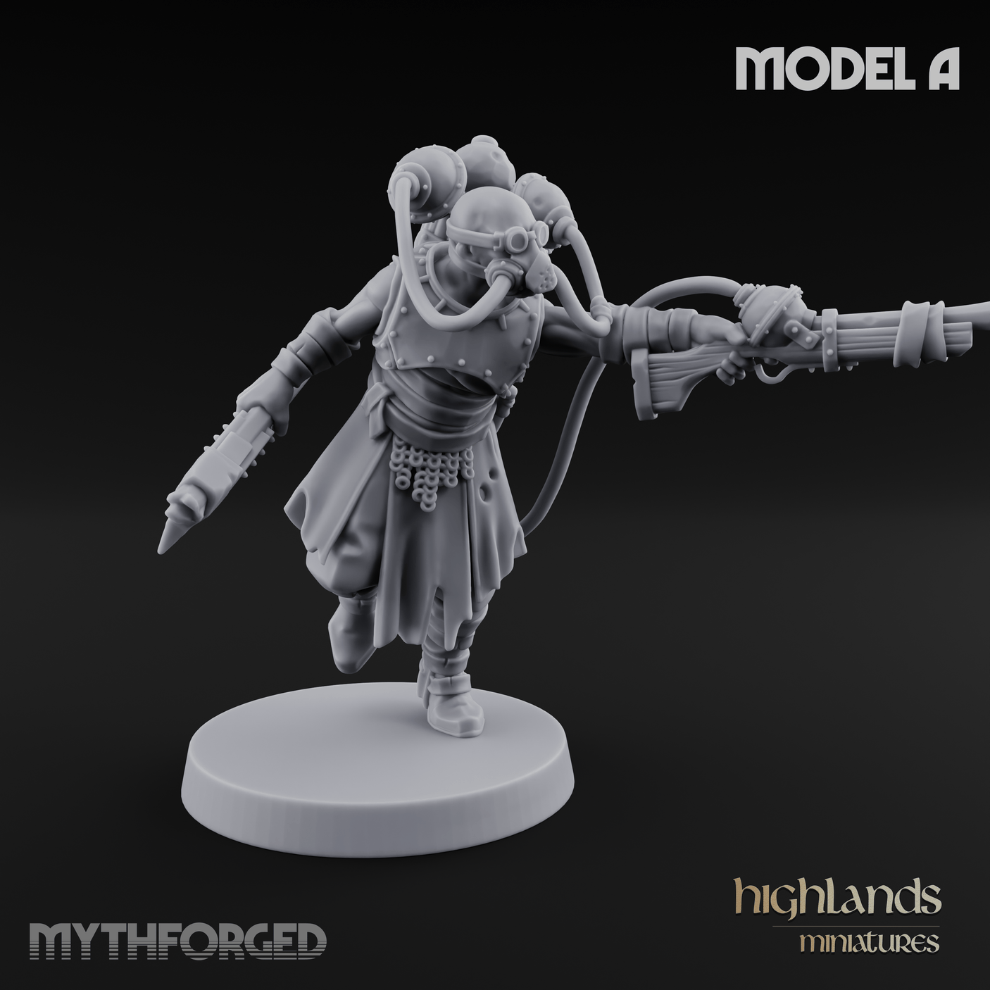 Enhanced Human Artificers Miniature for Dungeons and Dragons, Pathfinder or other TTRPGs