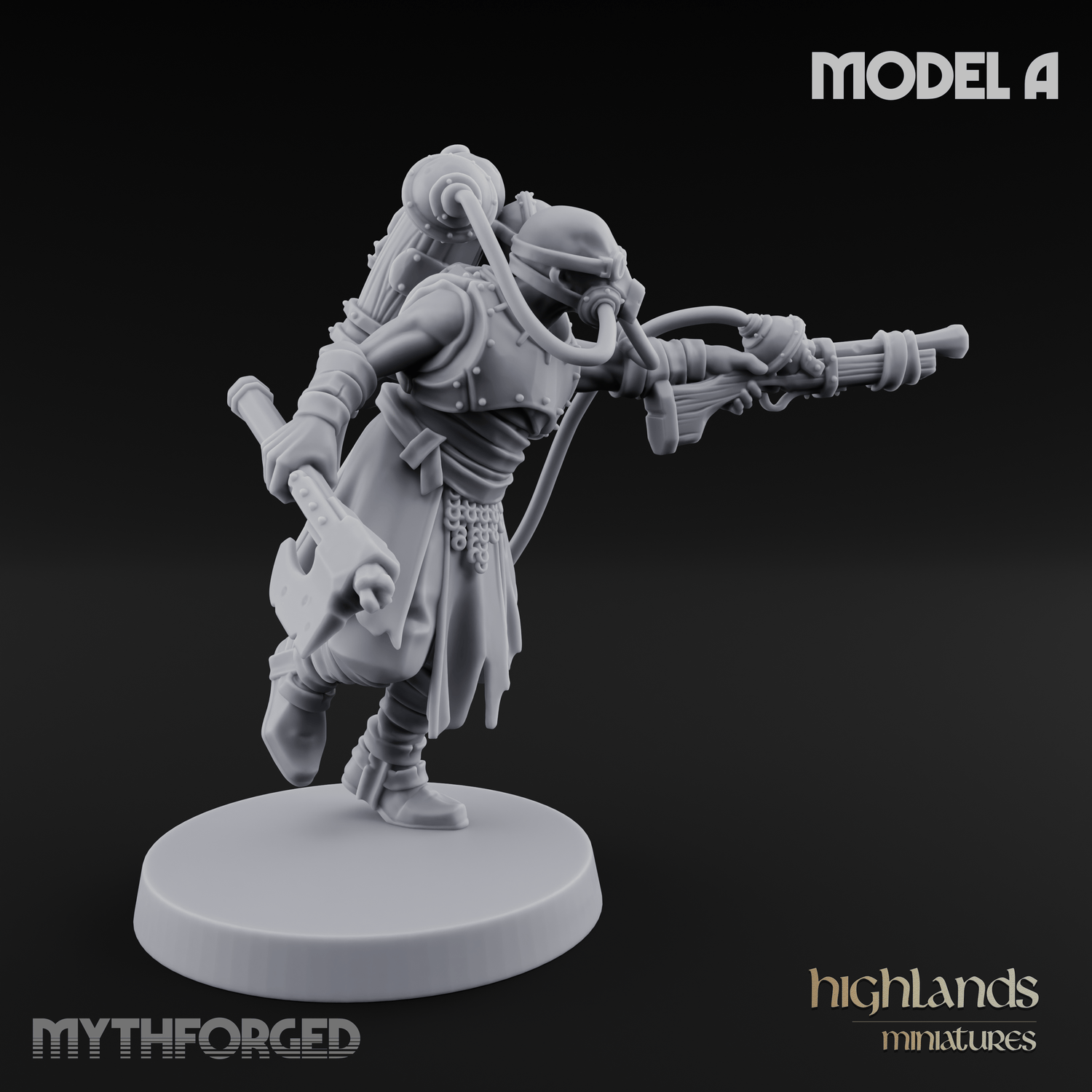 Enhanced Human Artificers A Miniature for Dungeons and Dragons, Pathfinder or other TTRPGs