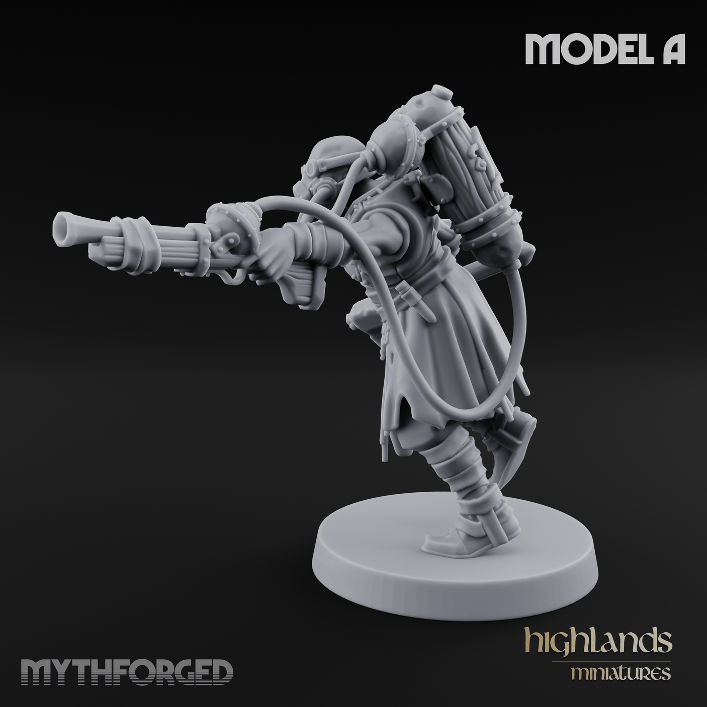 Enhanced Human Artificers A Miniature for Dungeons and Dragons, Pathfinder or other TTRPGs