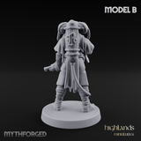 Enhanced Human Artificers B Miniature for Dungeons and Dragons, Pathfinder or other TTRPGs