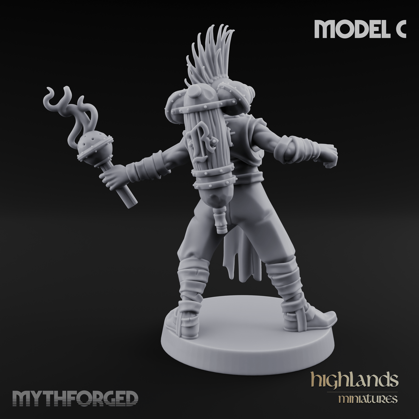 Enhanced Human Artificers C Miniature for Dungeons and Dragons, Pathfinder or other TTRPGs