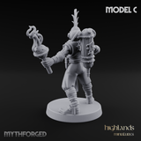 Enhanced Human Artificers C Miniature for Dungeons and Dragons, Pathfinder or other TTRPGs