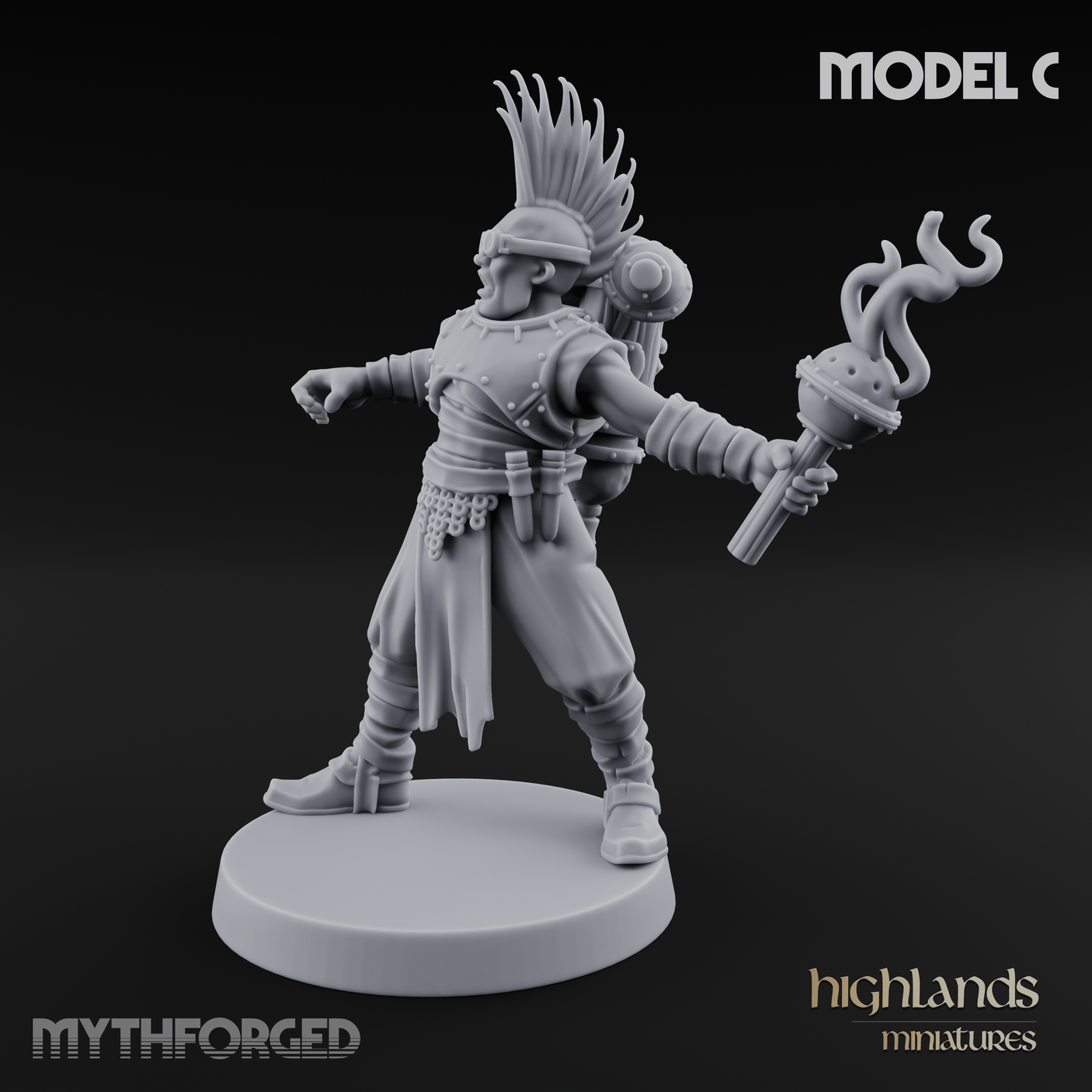 Enhanced Human Artificers C Miniature for Dungeons and Dragons, Pathfinder or other TTRPGs